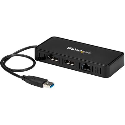 StarTech . com USB naar Dual DisplayPort Mini Dock Mac en Windows Dual 4K 60Hz GbE DisplayPort Hub Dual Screen Docking Station (USBA2DPGB) StarTech . com USB naar Dual DisplayPort Mini Dock Mac en Windows Dual 4K 60Hz GbE DisplayPort Hub Dual Screen Docking Station (USBA2DPGB)