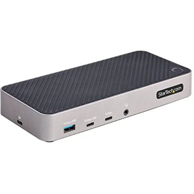 StarTech Dock Triple Monitor USB-C Dock Triple HDMI/DP 4k USB C 5X USB Hub GbE 100W PD Docking Station Universeel Multi-Display Thunderbolt 3/4 compatibel (116E-USBC-DOCK) StarTech Dock Triple Monitor USB-C Dock Triple HDMI/DP 4k USB C 5X USB Hub GbE 100W PD Docking Station Universeel Multi-Display Thunderbolt 3/4 compatibel (116E-USBC-DOCK)