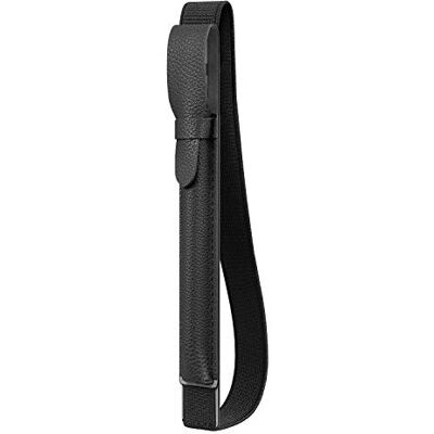 FINTIE Potloodhouder met USB-adaptervak, compatibel met Apple Pencil (1e en 2e generatie), hoogwaardige veganistische leren hoes, zwart FINTIE Potloodhouder met USB-adaptervak, compatibel met Apple Pencil (1e en 2e generatie), hoogwaardige veganistische leren hoes, zwart