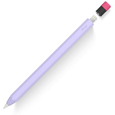 elago Klassiek etui compatibel met Apple Pencil 1e generatie, klassiek design, perfecte grip, hoogwaardige siliconen bescherming (lavendel) elago Klassiek etui compatibel met Apple Pencil 1e generatie, klassiek design, perfecte grip, hoogwaardige siliconen bescherming (lavendel)