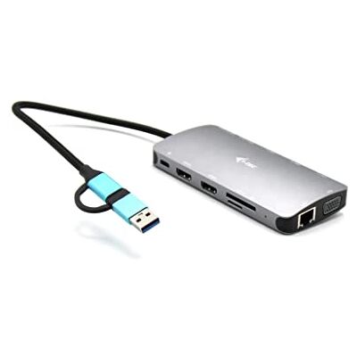 i-tec USB 3.0 3X LCD Nano Dock USB 3.0 USB-C/TB3 LAN PD 100W i-tec USB 3.0 3X LCD Nano Dock USB 3.0 USB-C/TB3 LAN PD 100W