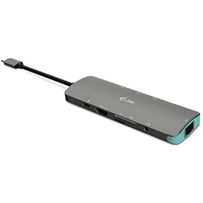 i-tec USB-C 4K Nano metalen dockingstation 1 x HDMI, 1 x GLAN, 3 x USB 3.0, 1 x SD/MicroSD, 1 x Audio Power Delivery 100W voor Windows MacOS Android Chrome OS Thunderbolt 3 compatibel i-tec USB-C 4K Nano metalen dockingstation 1 x HDMI, 1 x GLAN, 3 x USB 3.0, 1 x SD/MicroSD, 1 x Audio Power Delivery 100W voor Windows MacOS Android Chrome OS Thunderbolt 3 compatibel