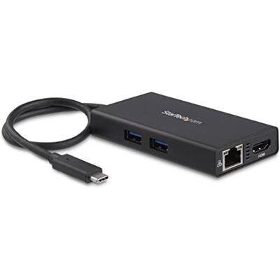 StarTech . com USB type-C multiport adapter voor laptop Power Delivery HDMI 4K GbE USB 3.0 (DKT30CHPD) StarTech . com USB type-C multiport adapter voor laptop Power Delivery HDMI 4K GbE USB 3.0 (DKT30CHPD)