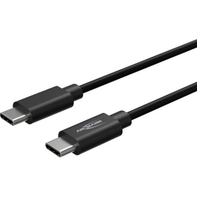 Ansmann USB C naar USB C-kabel, snel opladen en gegevens, hoge kwaliteit, 120 cm, zwart, robuust, duurzaam, Power Delivery, voor smartphone, laptop, tablet Ansmann USB C naar USB C-kabel, snel opladen en gegevens, hoge kwaliteit, 120 cm, zwart, robuust, duurzaam, Power Delivery, voor smartphone, laptop, tablet