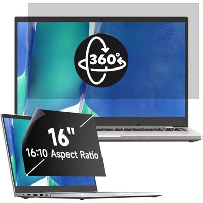 Mamol Privacyfilter 360° 16 inch 16:10 volledige hoek anti-spion privacyscherm 16 inch privacyfilter 16 inch compatibel met laptop (345 x 216 cm) Mamol Privacyfilter 360° 16 inch 16:10 volledige hoek anti-spion privacyscherm 16 inch privacyfilter 16 inch compatibel met laptop (345 x 216 cm)