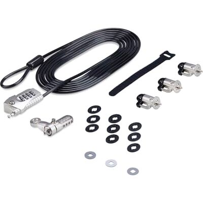 StarTech .com Volledig slot voor desktop/laptop en randapparatuur, laptopslot, K-slot, voor 3 apparaten StarTech .com Volledig slot voor desktop/laptop en randapparatuur, laptopslot, K-slot, voor 3 apparaten