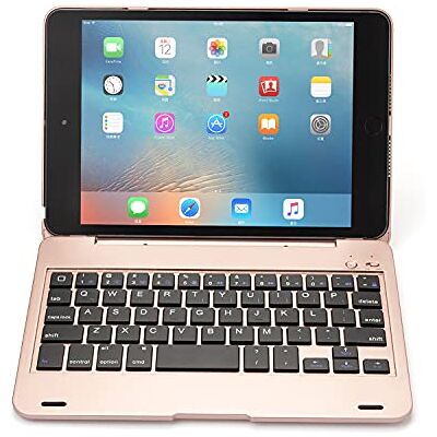 QYiiD QYiD Toetsenbordhoes voor iPad Mini 5/Mini 4, Bluetooth-toetsenbord met 130° Smart Folio harde achterkant, ultradun, automatische slaap/waakfunctie voor iPad Mini 5/iPad Mini 4. Roségoud QYiiD QYiD Toetsenbordhoes voor iPad Mini 5/Mini 4, Bluetooth-toetsenbord met 130° Smart Folio harde achterkant, ultradun, automatische slaap/waakfunctie voor iPad Mini 5/iPad Mini 4. Roségoud