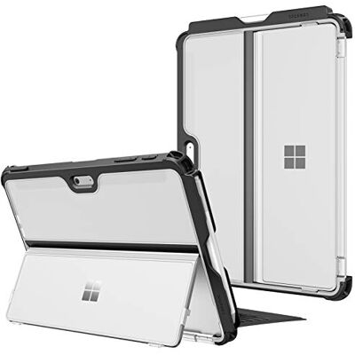 FINTIE Beschermhoes voor Microsoft Surface Go 4/3/2 10,5 inch (2023/2021/2020) en Surface Go 10 inch 2018, beschermhoes met penopslag, schokbestendig, transparant mat FINTIE Beschermhoes voor Microsoft Surface Go 4/3/2 10,5 inch (2023/2021/2020) en Surface Go 10 inch 2018, beschermhoes met penopslag, schokbestendig, transparant mat