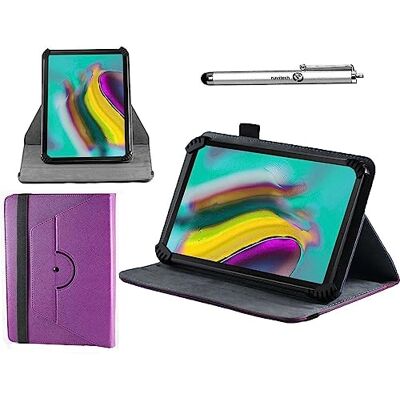 Navitech Paarse beschermhoes met 360° draaibare standaard en stylus compatibel voor NAXA 9 inch tablet Navitech Paarse beschermhoes met 360° draaibare standaard en stylus compatibel voor NAXA 9 inch tablet
