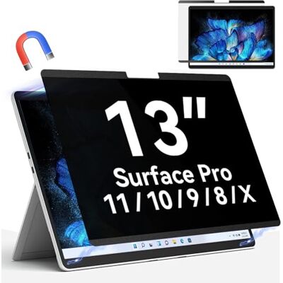 Protescreen Magnetisch privacyfilter voor Microsoft Surface Pro 9 (2022) / Pro 8 (2021) / Pro X (2021, 2019), 13 inch schermbescherming voor Surface Pro, afneembaar, anti-blauw licht filter Protescreen Magnetisch privacyfilter voor Microsoft Surface Pro 9 (2022) / Pro 8 (2021) / Pro X (2021, 2019), 13 inch schermbescherming voor Surface Pro, afneembaar, anti-blauw licht filter