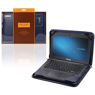 Broonel Serie Contour lederen beschermhoes voor notebook, compatibel met de Asus Laptop X555QA 15,6 inch (39,6 cm), blauw Broonel Serie Contour lederen beschermhoes voor notebook, compatibel met de Asus Laptop X555QA 15,6 inch (39,6 cm), blauw