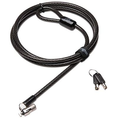 Kensington MicroSaver 2.0 veiligheidskabel met sleutel, voor laptops, koolstofstaal, snijvast, robuust, 10 mm, vergrendelingstechnologie T-Bar, 1,8 m lang (K64432WW) Kensington MicroSaver 2.0 veiligheidskabel met sleutel, voor laptops, koolstofstaal, snijvast, robuust, 10 mm, vergrendelingstechnologie T-Bar, 1,8 m lang (K64432WW)