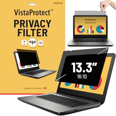 VistaProtect Privacy Filter & Premium Blauw Licht Filter. 2-in-1 Laptop Screen Protector (13,3 inch 16:10) VistaProtect Privacy Filter & Premium Blauw Licht Filter. 2-in-1 Laptop Screen Protector (13,3 inch 16:10)