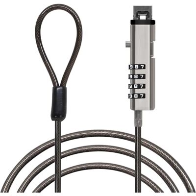 Waytex PC met code antidiefstalkabel voor USB-aansluiting, afsluitbare veiligheidskabel voor laptop, pc, Mac zonder veiligheidsslot lengte 1,90 m Waytex PC met code antidiefstalkabel voor USB-aansluiting, afsluitbare veiligheidskabel voor laptop, pc, Mac zonder veiligheidsslot lengte 1,90 m