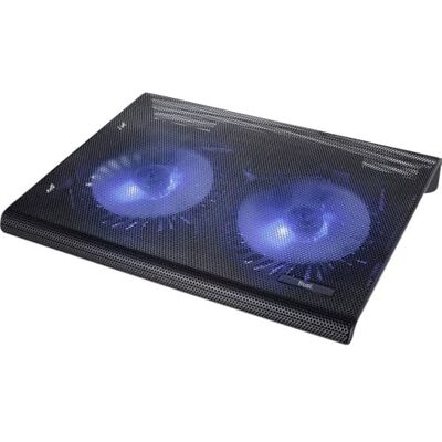 Trust Azul USB-koeler met twee laptopventilatoren Trust Azul USB-koeler met twee laptopventilatoren