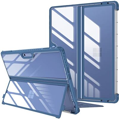 FINTIE Telefoonhoesje voor Microsoft Surface Pro 11/10/9/9 5G (2024-2022), 13 inch, hard, schokbestendig, met originele standaard, compatibel met type cover, marineblauw FINTIE Telefoonhoesje voor Microsoft Surface Pro 11/10/9/9 5G (2024-2022), 13 inch, hard, schokbestendig, met originele standaard, compatibel met type cover, marineblauw