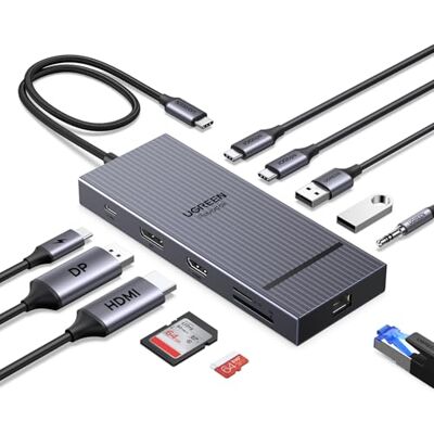 UGREEN Revodok Pro 2111 USB C Hub 11-in-1 Docking Station Dual Display UGREEN Revodok Pro 2111 USB C Hub 11-in-1 Docking Station Dual Display