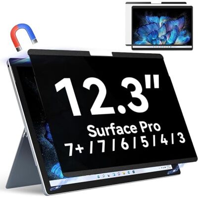 Protescreen Magnetisch privacyfilter voor Microsoft Surface Pro 7 Plus/Pro 7/Pro 6/Pro 5/Pro 4/Pro 3, 12,3 inch schermbescherming voor Surface Pro, afneembaar, anti-blauw licht filter Protescreen Magnetisch privacyfilter voor Microsoft Surface Pro 7 Plus/Pro 7/Pro 6/Pro 5/Pro 4/Pro 3, 12,3 inch schermbescherming voor Surface Pro, afneembaar, anti-blauw licht filter