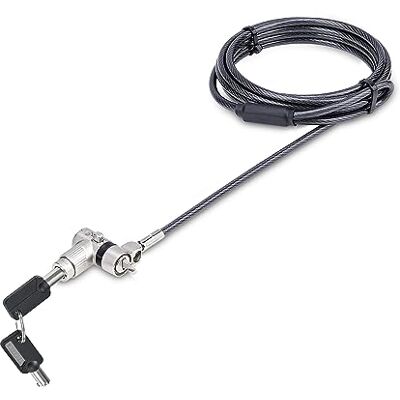 StarTech .com Kabelslot voor laptop, 2 m, veiligheidskabel voor pc, compatibel met Noble Wedge/Nano/K-slot, sleutelvergrendelingskabel, staalkabel (UNIVK-Laptop-Lock) StarTech .com Kabelslot voor laptop, 2 m, veiligheidskabel voor pc, compatibel met Noble Wedge/Nano/K-slot, sleutelvergrendelingskabel, staalkabel (UNIVK-Laptop-Lock)