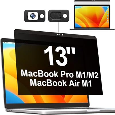 Mamol Magnetisch privacyfilter voor Apple MacBook Pro 13 inch (2016-2022, M1, M2) en MacBook Air 13 inch (2018-2021, M1), anti-spy/anti-blauw lichtfilter, privacyscherm, 13,3 inch Mamol Magnetisch privacyfilter voor Apple MacBook Pro 13 inch (2016-2022, M1, M2) en MacBook Air 13 inch (2018-2021, M1), anti-spy/anti-blauw lichtfilter, privacyscherm, 13,3 inch