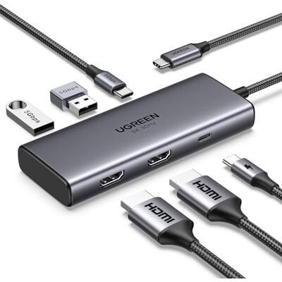 UGREEN Revodok 206 USB C Hub 6-in-1 Docking Station Dual Display UGREEN Revodok 206 USB C Hub 6-in-1 Docking Station Dual Display