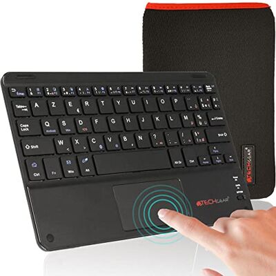 TECHGEAR Active Strike Pro Draadloos Bluetooth AZERTY-toetsenbord met geïntegreerd multifunctioneel touchpad voor Samsung Tab A7 2020/Tab A7 Lite, Tab A 10.1 Tab A8 10.5 2021 Tab S7 FE/S8 (+ toetsenbordhoes) TECHGEAR Active Strike Pro Draadloos Bluetooth AZERTY-toetsenbord met geïntegreerd multifunctioneel touchpad voor Samsung Tab A7 2020/Tab A7 Lite, Tab A 10.1 Tab A8 10.5 2021 Tab S7 FE/S8 (+ toetsenbordhoes)