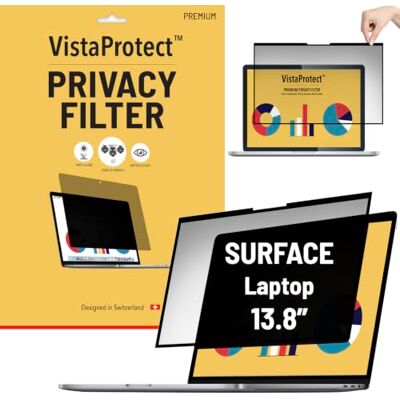 VistaProtect Privacyfilter en blauwlichtfilter voor Microsoft Surface 13,8 (13,8 inch) VistaProtect Privacyfilter en blauwlichtfilter voor Microsoft Surface 13,8 (13,8 inch)
