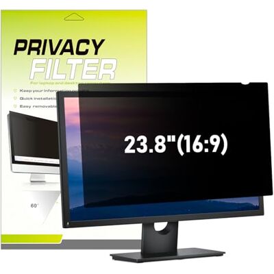 LAMA Privacyfilter voor 23,8 inch scherm, inkijkbescherming, privacymat, universele filter met inkijkbescherming, 528 x 297 mm LAMA Privacyfilter voor 23,8 inch scherm, inkijkbescherming, privacymat, universele filter met inkijkbescherming, 528 x 297 mm