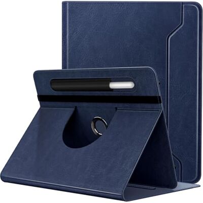 TiMOVO Beschermhoes compatibel met 9-11 inch, PU-beschermhoes, 360 graden draaibare tablet met tas, beschermhoes voor tablet 9-11 inch, donkerblauw 360 Degree Rotating Stand, Pen Pocket, 9 10 10.1 Inch Android Touchscreen Compatible TiMOVO Beschermhoes compatibel met 9-11 inch, PU-beschermhoes, 360 graden draaibare tablet met tas, beschermhoes voor tablet 9-11 inch, donkerblauw 360 Degree Rotating Stand, Pen Pocket, 9 10 10.1 Inch Android Touchscreen Compatible