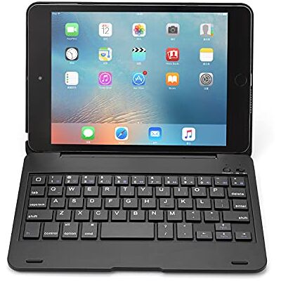 QYiiD QYiD Toetsenbordhoes voor iPad Mini 5/Mini 4, Bluetooth-toetsenbord met 130° Smart Folio harde achterkant, ultradun, automatische wekker- en slaapmodus voor iPad Mini 5/iPad Mini 4. Zwart QYiiD QYiD Toetsenbordhoes voor iPad Mini 5/Mini 4, Bluetooth-toetsenbord met 130° Smart Folio harde achterkant, ultradun, automatische wekker- en slaapmodus voor iPad Mini 5/iPad Mini 4. Zwart