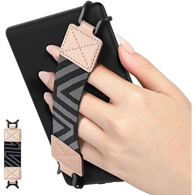 MoKo Veiligheidspolsband voor 15-20 cm Kindle eReaders Fire Tablets, hoge elasticiteit veelzijdige handband, lichtgewicht vingergreep houder, roségoud MoKo Veiligheidspolsband voor 15-20 cm Kindle eReaders Fire Tablets, hoge elasticiteit veelzijdige handband, lichtgewicht vingergreep houder, roségoud