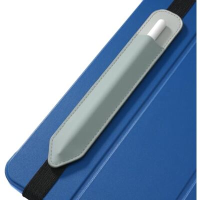 MoKo Pennenetui geschikt voor Apple Pencil (Pro en USB-C en 1e en 2e generatie), afneembaar elastisch pennenvak met elastiek bevestigd aan de iPad-hoes, zilvergrijs MoKo Pennenetui geschikt voor Apple Pencil (Pro en USB-C en 1e en 2e generatie), afneembaar elastisch pennenvak met elastiek bevestigd aan de iPad-hoes, zilvergrijs