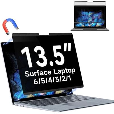 Protescreen Magnetisch privacyfilter voor 13,5 inch Microsoft Surface Laptop 5/4/3/2/1, afneembare displaybescherming, filter tegen blauw licht, anti-spionagescherm voor computer oppervlak 13,5 inch Protescreen Magnetisch privacyfilter voor 13,5 inch Microsoft Surface Laptop 5/4/3/2/1, afneembare displaybescherming, filter tegen blauw licht, anti-spionagescherm voor computer oppervlak 13,5 inch