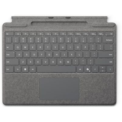 Microsoft Surface Pro Keyboard toetsenbord met penvak, platina Microsoft Surface Pro Keyboard toetsenbord met penvak, platina