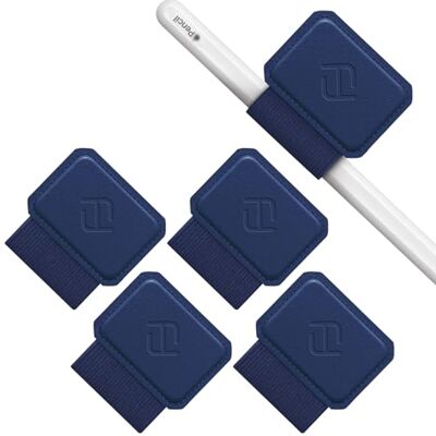 FINTIE Pennenhouder voor Apple Pencil Pro, 1e / 2e generatie en stylus, elastische lederen hoes FINTIE Pennenhouder voor Apple Pencil Pro, 1e / 2e generatie en stylus, elastische lederen hoes