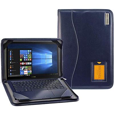 Broonel Serie Contour lederen beschermhoes voor notebook, compatibel met Asus Laptop X571GT 15,6 inch (39,6 cm), blauw Broonel Serie Contour lederen beschermhoes voor notebook, compatibel met Asus Laptop X571GT 15,6 inch (39,6 cm), blauw