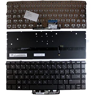 Power4Laptops Frans toetsenbord met achtergrondverlichting, vervanging voor HP Spectre 13-aw0095TU, grijs Power4Laptops Frans toetsenbord met achtergrondverlichting, vervanging voor HP Spectre 13-aw0095TU, grijs