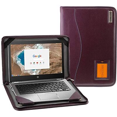 Broonel Serie Contour lederen beschermhoes voor notebook, compatibel met HP Pavilion x360 14-dh0025na 14 inch Convertible Laptop Broonel Serie Contour lederen beschermhoes voor notebook, compatibel met HP Pavilion x360 14-dh0025na 14 inch Convertible Laptop