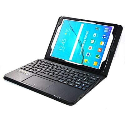 SonnyGoldTech MQ voor Galaxy Tab S2 9.7 hoes met Frans toetsenbord AZERTY voor Galaxy Tab S2 9.7 LTE SM-T815, SM-T819, Tab S2 9.7 WiFi SM-T810, SM-T813, hoes met Bluetooth-toetsenbord, multifunctionele touchpad SonnyGoldTech MQ voor Galaxy Tab S2 9.7 hoes met Frans toetsenbord AZERTY voor Galaxy Tab S2 9.7 LTE SM-T815, SM-T819, Tab S2 9.7 WiFi SM-T810, SM-T813, hoes met Bluetooth-toetsenbord, multifunctionele touchpad