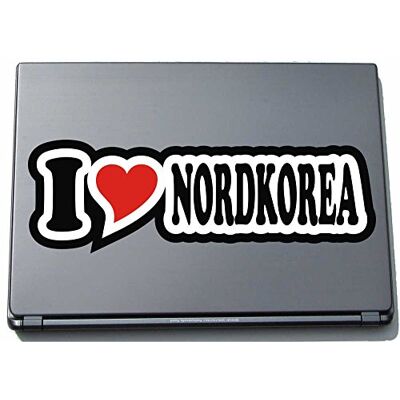 INDIGOS UG I Love Heart sticker Decal Skin 210 mm I Love NordKorea INDIGOS UG I Love Heart sticker Decal Skin 210 mm I Love NordKorea