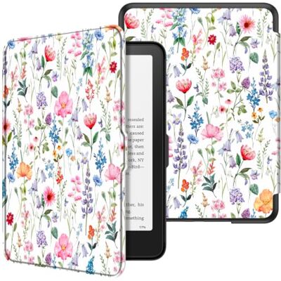 FINTIE Lichtgewicht beschermhoes voor Kindle Paperwhite (12e generatie) 7 inch 2025/2024 met automatische slaap/waakfunctie voor Kindle Colorsoft/Paperwhite Signature Edition, bloemenpatroon FINTIE Lichtgewicht beschermhoes voor Kindle Paperwhite (12e generatie) 7 inch 2025/2024 met automatische slaap/waakfunctie voor Kindle Colorsoft/Paperwhite Signature Edition, bloemenpatroon