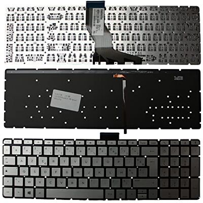 Power4Laptops Keyboards4Laptops Notebook toetsenbord met achtergrondverlichting zilver Windows 8 vervanging compatibel met HP Pavilion 15-ab216na Power4Laptops Keyboards4Laptops Notebook toetsenbord met achtergrondverlichting zilver Windows 8 vervanging compatibel met HP Pavilion 15-ab216na