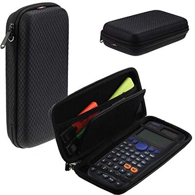 Navitech Zwarte harde hoes met opbergtas compatibel met HP Prime + HP Prime G2 grafische rekenmachine Navitech Zwarte harde hoes met opbergtas compatibel met HP Prime + HP Prime G2 grafische rekenmachine