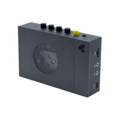 We Are Rewind Draagbare cassettespeler – cassetterecorder met bluetooth-verbinding, luidspreker of hoofdtelefoon, audiokabel 3,5 mm – (kort, grijs) We Are Rewind Draagbare cassettespeler – cassetterecorder met bluetooth-verbinding, luidspreker of hoofdtelefoon, audiokabel 3,5 mm – (kort, grijs)