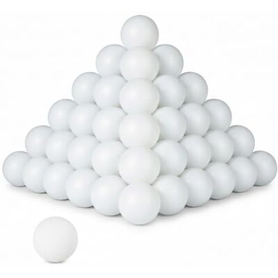 Relaxdays Beer Pong 144 Stuks Kunststof Ballen, Naadloos, wit 38 mm Jeu à Boire Sans Inscription 38mm Plastique Relaxdays Beer Pong 144 Stuks Kunststof Ballen, Naadloos, wit 38 mm Jeu à Boire Sans Inscription 38mm Plastique