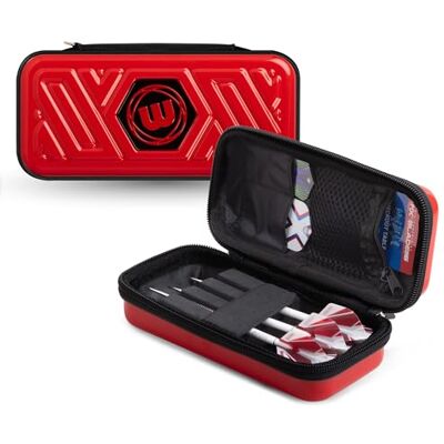 WINMAU Armor Darts dartbehuizing en accessoires, volledig gemonteerd, schokbestendig, extreem duurzaam en veilig, kleur: rood, G1 WINMAU Armor Darts dartbehuizing en accessoires, volledig gemonteerd, schokbestendig, extreem duurzaam en veilig, kleur: rood, G1