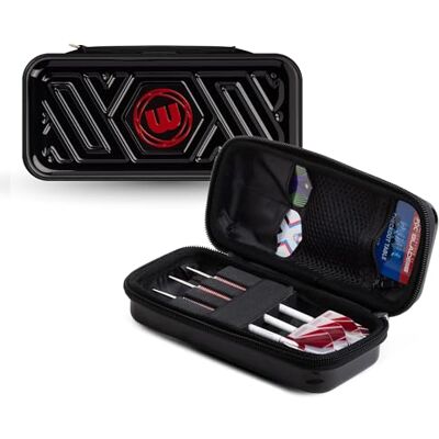 WINMAU Armor Darts Wallet etui voor darts en accessoires, volledig gemonteerd, schokbestendig, ultra duurzaam en veilig, zwart, 18 cm x 9 cm x 5,5 cm, G1 WINMAU Armor Darts Wallet etui voor darts en accessoires, volledig gemonteerd, schokbestendig, ultra duurzaam en veilig, zwart, 18 cm x 9 cm x 5,5 cm, G1