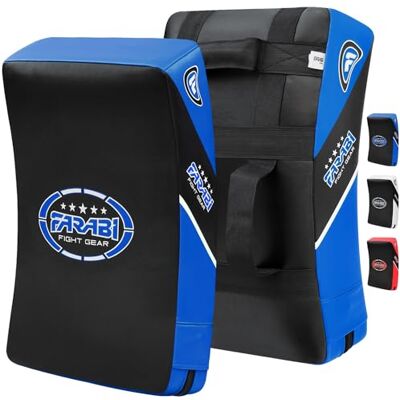 Farabi Sports Quad Curve MMA Muay Thai Arts Martiaux haken & Jab Punch Pads MMA Target Focus Punze Handschoenen Thai Strike Training Kick Shield 1 stuk Farabi Sports Quad Curve MMA Muay Thai Arts Martiaux haken & Jab Punch Pads MMA Target Focus Punze Handschoenen Thai Strike Training Kick Shield 1 stuk