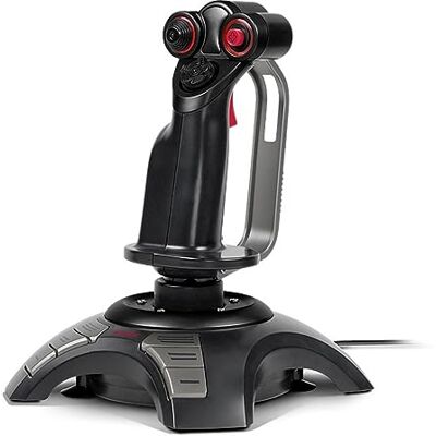 Speedlink PHANTOM Hawk Flight Stick Joystick voor pc, computer, controller voor simulatorgames, USB, zwart Speedlink PHANTOM Hawk Flight Stick Joystick voor pc, computer, controller voor simulatorgames, USB, zwart
