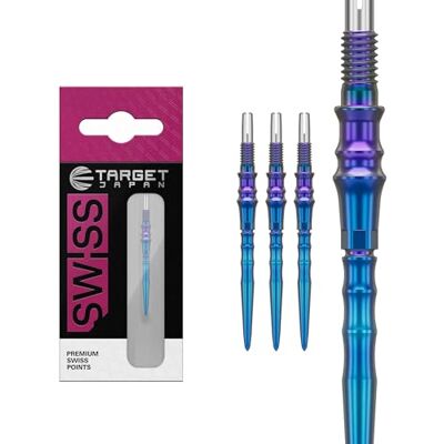 Target Darts Target Japan Premium Swiss Steel Darts Points, 3 Pack Tips Set 30MM Blauw Reservepunten voor darts, reservepunten, professionele dartbenodigdheden Target Darts Target Japan Premium Swiss Steel Darts Points, 3 Pack Tips Set 30MM Blauw Reservepunten voor darts, reservepunten, professionele dartbenodigdheden